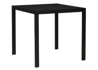 An Image of Case Eos Square Outdoor Dining Table Black