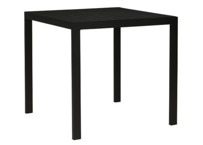 An Image of Case Eos Square Outdoor Dining Table Black