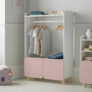 An Image of Argos Home Milo Dressing Rail - Pink