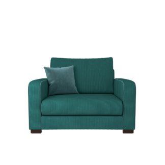 An Image of Carson Corduroy Snuggle Chair Emerald Green