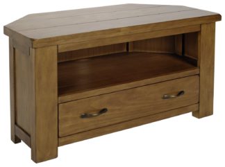 An Image of Argos Home Arizona Corner Solid Pine TV Unit