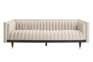 An Image of Metz 3 seater sofa - Chalk