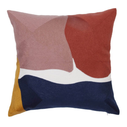 An Image of Abstract Cushion - Multi-coloured