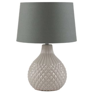 An Image of Geo Ceramic Table Lamp, Grey