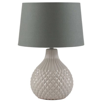 An Image of Geo Ceramic Table Lamp, Grey