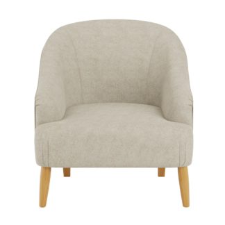 An Image of Mabel Linen Effect Armchair Natural