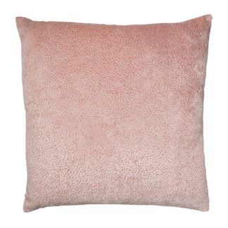 An Image of Cut Velvet Cushion, Pink