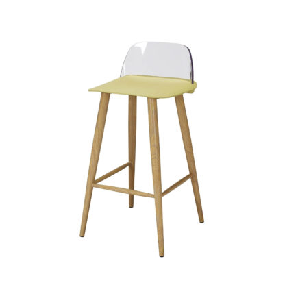 An Image of Chelsea Bar Stool - Stone - Pack of 2