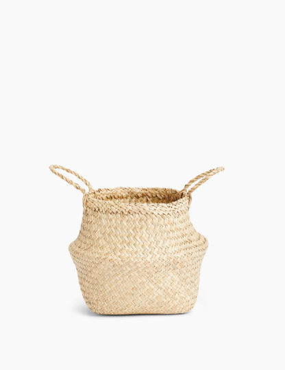 An Image of M&S Straw Small Basket