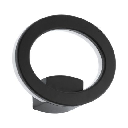 0a43bcf940f7052220299d69bba6281f58058724001fb893e2909c22a5dc7648.jpg An Image of EGLO Emollio Black LED Wall Light