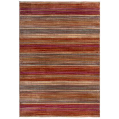 An Image of Rhea Stripe Rug MultiColoured