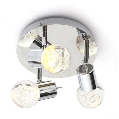 An Image of Bubble Triple Spot Bathroom Spotlight