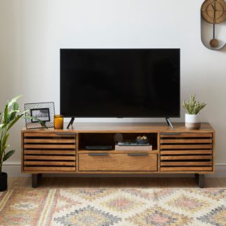 An Image of Orsen Wide TV Stand Wood (Brown)