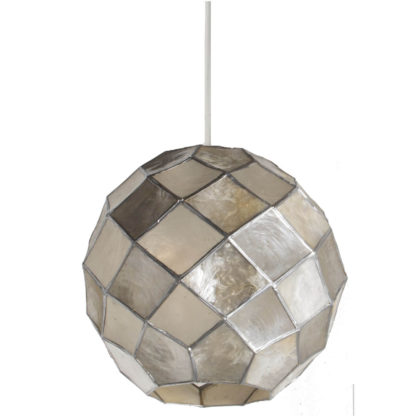 An Image of Capiz Ball Easy Fit Pendant Light Shade