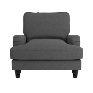 An Image of Beatrice Fabric Armchair Charcoal