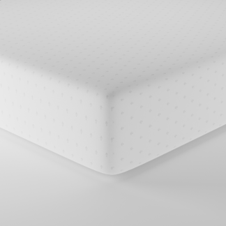 An Image of Dorma Harlyn Fitted Sheet White
