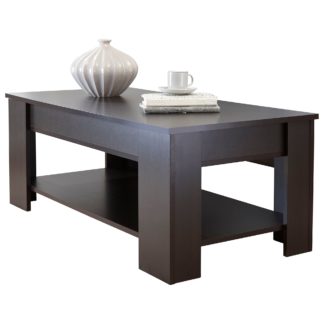 An Image of Lift Up Coffee Table Dark Brown