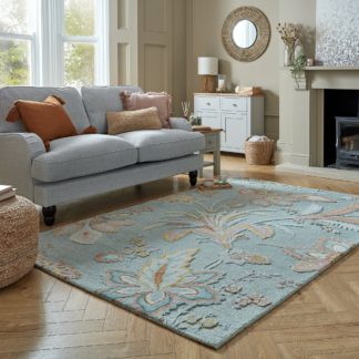 An Image of Dalby Floral Wool Rug MultiColoured
