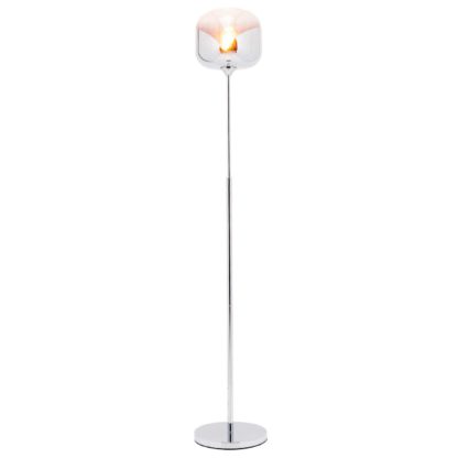 An Image of Chrome Goblet Ball Floor Lamp