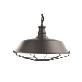 An Image of Arlec Houston Metal Pendant Light - Black