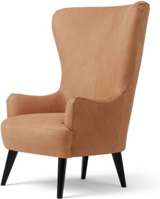 An Image of Bodil Accent Armchair, Tan Leather