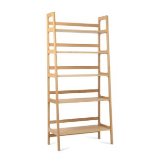 An Image of SCP Agnes High Shelving Unit Oak