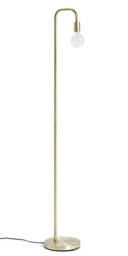 An Image of Habitat Rayner Floor Lamp - Brass