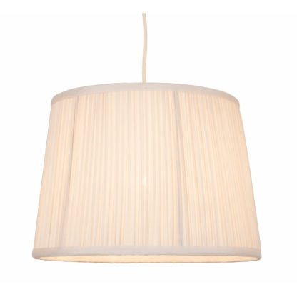 An Image of Freya Mushroom Pleat Lamp Shade - Duck Egg