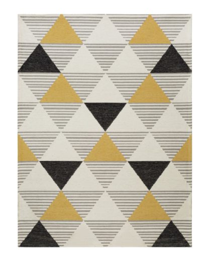 An Image of Argos Home Triangle Rug - 120x170cm - Mustard