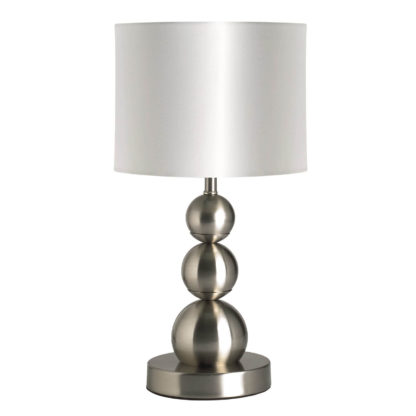 An Image of 3 Ball Table Lamp - White