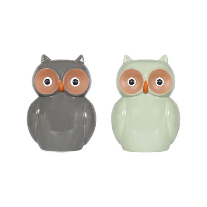 An Image of Ceramic Owl Garden Ornament - 25cm