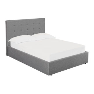 An Image of Lucca Double Bed - Grey