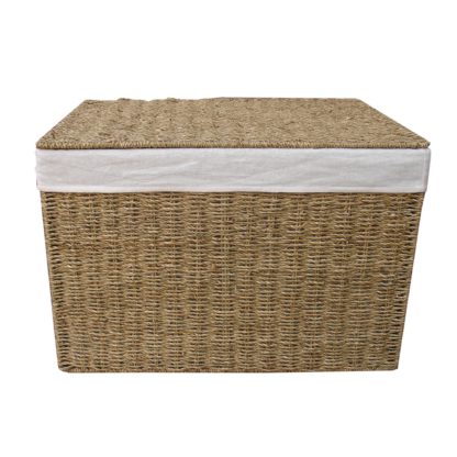 An Image of Seagrass Ottoman Natural