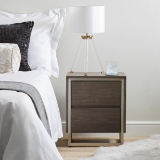 An Image of Logan Bedside Table Grey