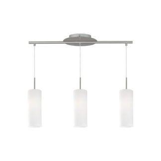 An Image of Eglo Troy 3 (3 Light) Pendant Light - Satin Nickel