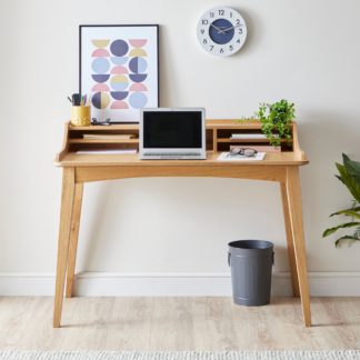 An Image of Denton Oak Desk Light Oak