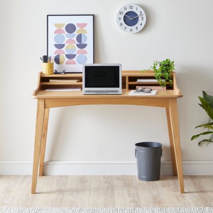 An Image of Denton Oak Desk Light Oak