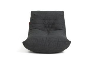 An Image of Argos Home Fabric Lounger Chair - Charcoal