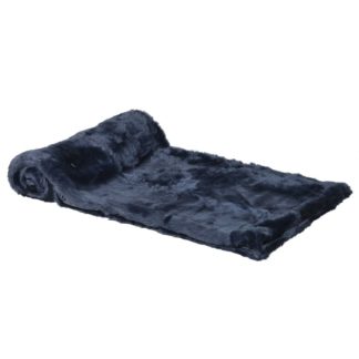 An Image of Faux Fur Throw, Blue