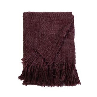 An Image of Country Living Boucle Throw - 130x150cm - Grape