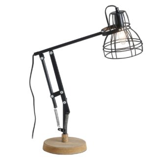 An Image of Black Wire Table Lamp