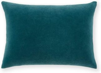 An Image of Lorna Velvet Cushion 35 x 50 cm, Agean Blue