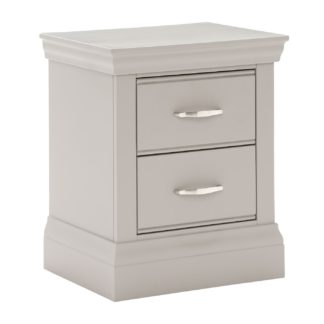 An Image of Helmsley Small 2 Drawer Bedside, Urban Grey