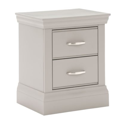 An Image of Helmsley Small 2 Drawer Bedside, Urban Grey