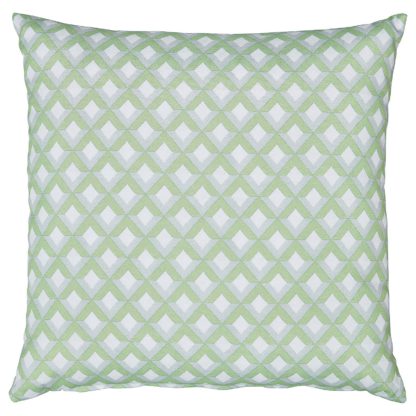 An Image of Homebase Outdoor Scatter Cushion in Geometric Green