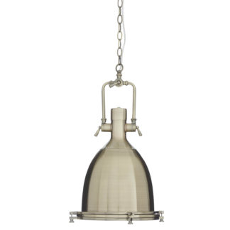 An Image of Lexington Large Antique Brass Pendant Light