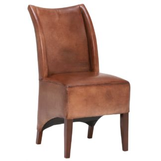 An Image of Blythe Vintage Leather Chair, Brown
