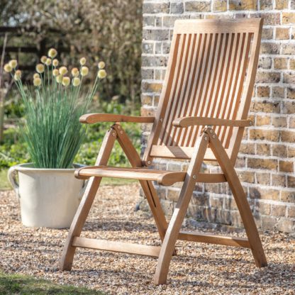 An Image of Melody Reclining Armchair Natural