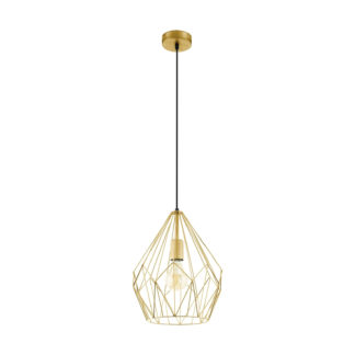 An Image of Eglo Carlton Pendant Light - Gold-Coloured