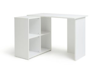 An Image of Habitat Calgary Corner Office Desk - White